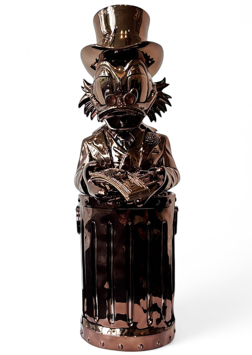 Martin de Noir + Dagobert Duck in Bronze